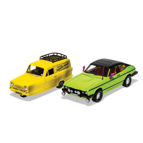 ONLY FOOLS AND HORSES - RELIANT REGAL AND FORD CAPRI Mk III 1:36 Corgi Movie Modellino
