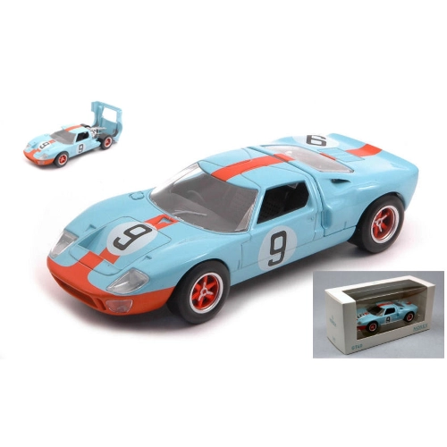 FORD GT40 4.9L V8 TEAM JW AUTOMOTIVE ENGINEERING GULF N.9 WINNER 24h LE MANS 1968 L.BIANCHI-P.RODRIGUEZ 1:43 Norev Auto Competizione Modellino
