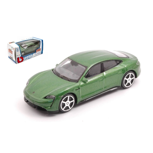 PORSCHE TAYCAN 2018 METALLIC GREEN 1:43 Burago Auto Stradali Modellino