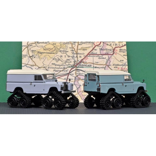 LAND ROVER SERIES II CUTHBERTSON CONVERSION 1958 GREY 1:43 Matrix Scale Models Auto Stradali Modellino