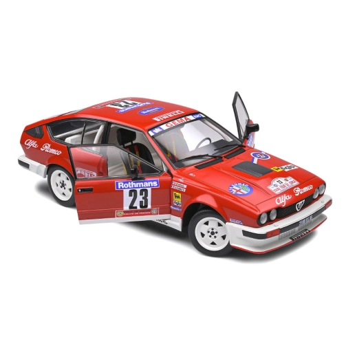 ALFA ROMEO GTV6 N.23 TOUR DE CORSE 1985 Y.LOUBET-J.B.VIEU 1:18 Solido Auto Rally Modellino