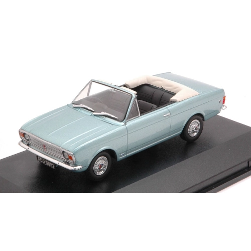 FORD CORTINA MKII CRAYFORD CONVERTIBLE 1996 METALLIC LIGHT BLUE CANOPY OPEN 1:43 Oxford Auto Stradali Modellino