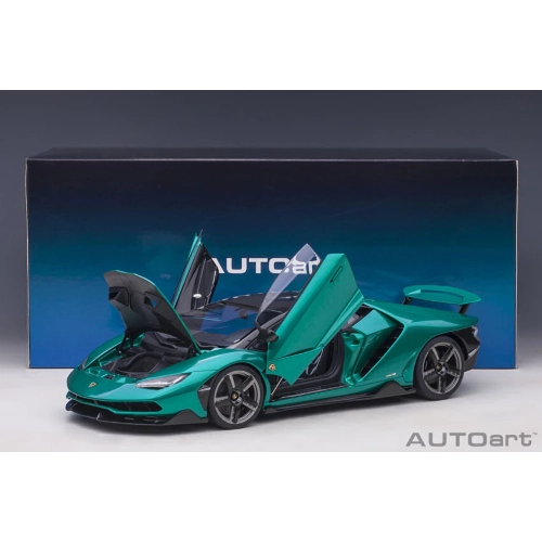 LAMBORGHINI CENTENARIO 2016 VERDE ARTEMIS/METALLIC GREEN 1:18 AutoArt Auto Stradali Modellino