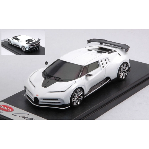BUGATTI CENTODIECI 2019 WHITE 1:43 Looksmart Auto Stradali Modellino