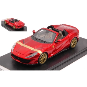 FERRARI 812 GTS 2019 ROSSO FUOCO-GOLD LIVERY 1:43 Looksmart Auto Stradali Modellino
