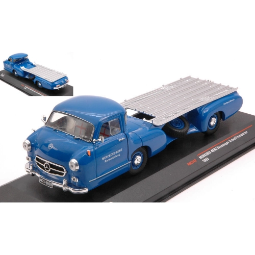 MERCEDES RENNTRANSPORTER 1955 BLAUES WUNDER 1:43 Ixo Model Camion Modellino