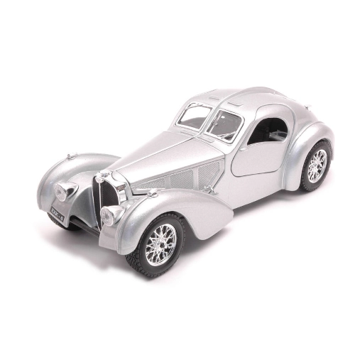 BUGATTI ATLANTIC 1936 SILVER 1:24 Burago Auto d'Epoca Modellino