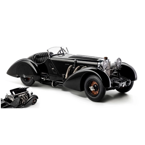 MERCEDES SSK TROSSI "BLACK PRINCE" 1932 1:18 CMC Auto d'Epoca Modellino