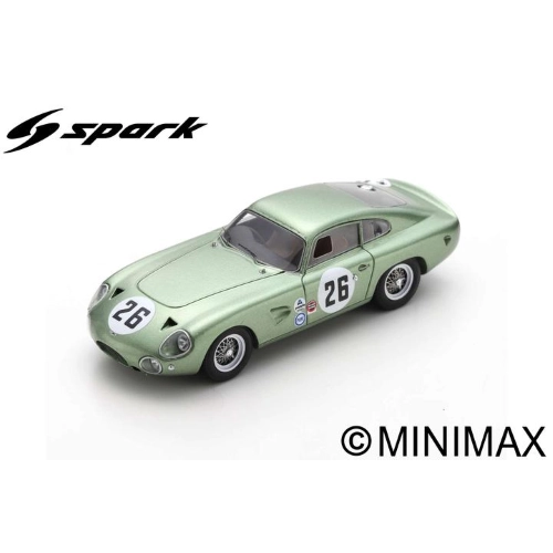 ASTON MARTIN DP214 N.26 2000 KM DAYTONA 1964 R.SALVADORI-M.SALMON 1:43 Spark Model Auto Competizione Modellino