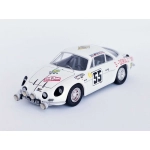 ALPINE RENAULT A110 N.55 6th TOUR DE CORSE 1969 MANZAGOL-OLIVA 1:43 Trofeu Auto Rally Modellino