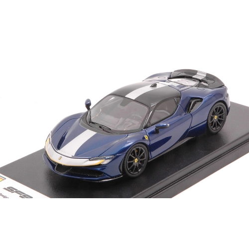 FERRARI SF90 STRADALE HYBRID 1000hp 2019 ASSETTO FIORANO BLU ELETTRICO 1:43 Looksmart Auto Stradali Modellino