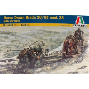 HORSE DRAWN BREDA 20 KIT 1:35 Italeri Kit Mezzi Militari Modellino