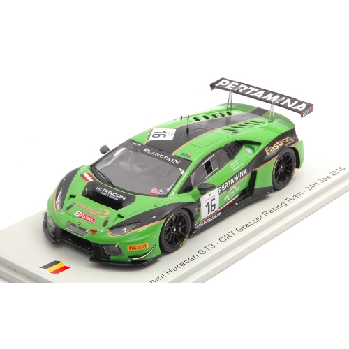 LAMBORGHINI HURACAN GT3 N.16 24 H SPA 2016 BORTOLOTTI-BLEEKEMOLEN-INEICH 1:43 Spark Model Auto Competizione Modellino