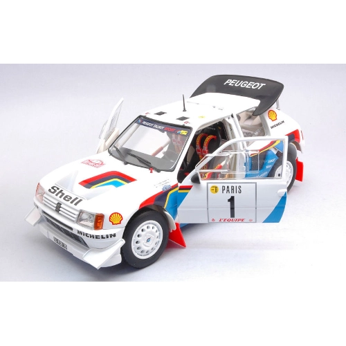 PEUGEOT 205 T16 N.1 MONTE CARLO 1986 T.SALONEN-S.HARJANNE 1:18 Norev Auto Rally Modellino