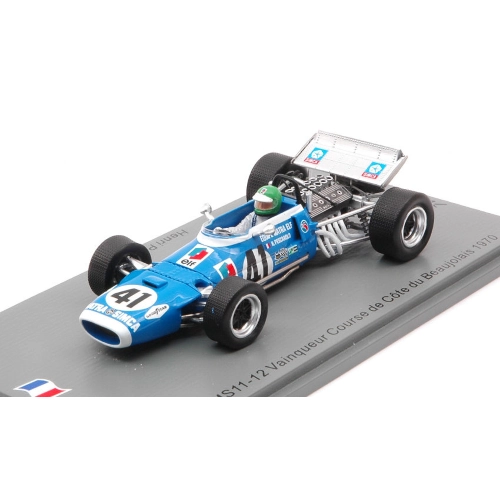 MATRA MS511-12 N.41 WINNER COURSE DE COE DU BEAUJOLAIS 1970 H.PESCAROLO 1:43 Spark Model Auto Competizione Modellino