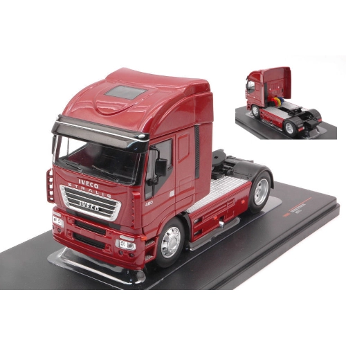 IVECO STRALIS 2012 METALLIC RED 1:43 Ixo Model Camion Modellino