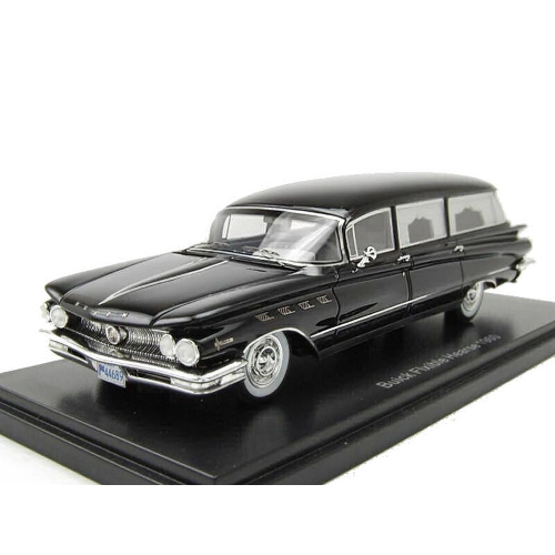 BUICK ELECTRA 1960 CARRO FUNEBRE - FUNERAL CAR BLACK HEARSE 1:43 Neo Scale Models Pompe Funebri Modellino