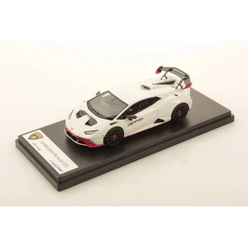 LAMBORGHINI HURACAN STO LP640-2 2021 MONOCREUS WHITE 1:43 Looksmart Auto Stradali Modellino