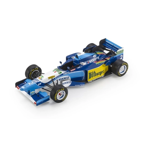 BENETTON B195 MILD SEVEN RENAULT N.2 1995 J.HERBERT 1:18 Gp Replicas Formula 1 Modellino