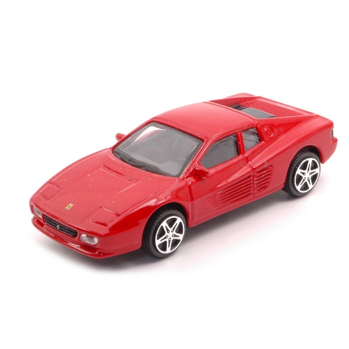 FERRARI 512 TR 1984 RED 1:43 Burago Auto Stradali Modellino