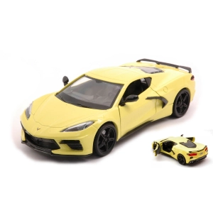 CORVETTE STINGRAY 2020 YELLOW 1:24 MotorMax Auto Stradali Modellino