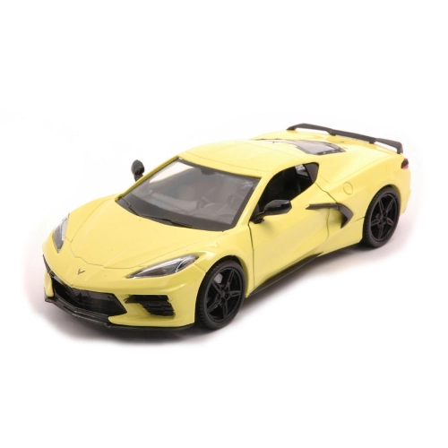 CORVETTE STINGRAY 2020 YELLOW 1:24 MotorMax Auto Stradali Modellino