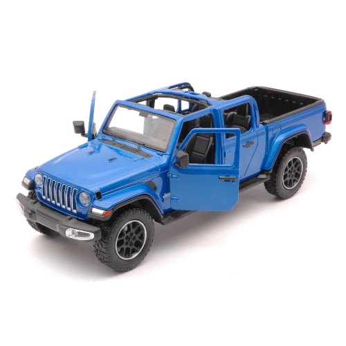 JEEP GLADIATOR OVERLAND 2020 OPEN TOP BLUE 1:24 MotorMax Auto Stradali Modellino