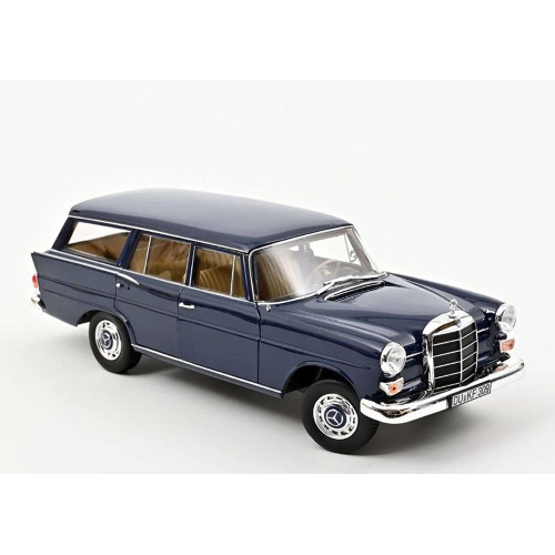 MERCEDES 200 UNIVERSAL 1966 DARK BLUE 1:18 Norev Auto Stradali Modellino