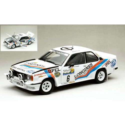 OPEL ASCONA B 400 N.6 RALLY INT.LANA 1982 P.BALMER-F.CAVALLI 1:18 SunStar Auto Rally Modellino