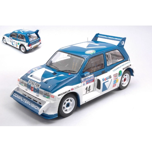 MG METRO 6R4 N.14 RAC RALLY 1986 LLEWELLIN/SHORT 1:18 Ixo Model Auto Rally Modellino