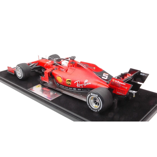 FERRARI SF90 SEBASTIAN VETTEL 2019 N.5 CANADA GP 1:18 Looksmart Formula 1 Modellino