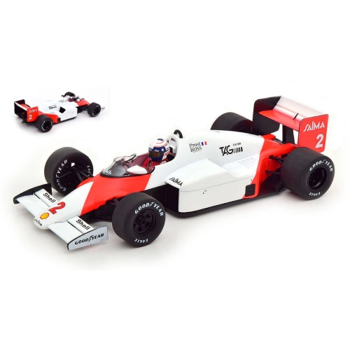 MC LAREN MP4/2B ALAIN PROST 1985 N.2 MONACO GP 1:18 ModelCarGroup Formula 1 Modellino