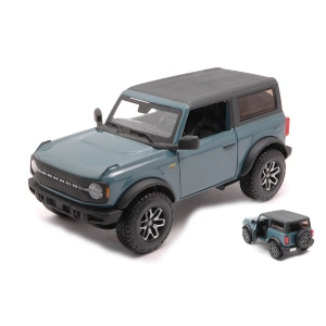 FORD BRONCO BADLANDS 2021 LIGHT BLUE 1:24 Maisto Auto Stradali Modellino
