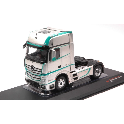MERCEDES ACTROS MP4 1851 TRACTOR TRUCK 2-ASSI 2012 SILVER 1:43 Ixo Model Camion Modellino