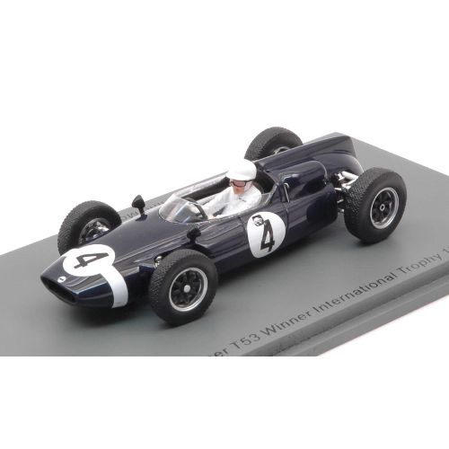 COOPER T53 STIRLING MOSS 1961 N.4 WINNER INTERNATIONAL TROPHY 1:43 Spark Model Formula 1 Modellino