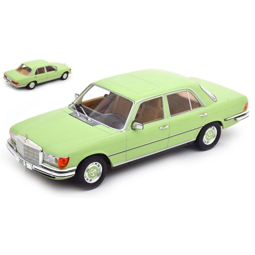 MERCEDES 280 S (W116) 1972 LIGHT GREEN 1:18 ModelCarGroup Auto Stradali Modellino