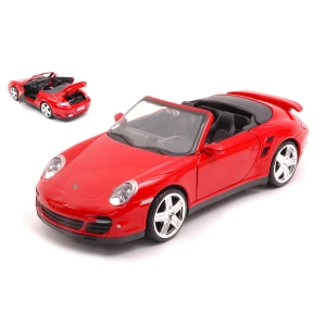 PORSCHE 911 TURBO CABRIO 2020 RED 1:24 Mondo Motors Auto Stradali Modellino