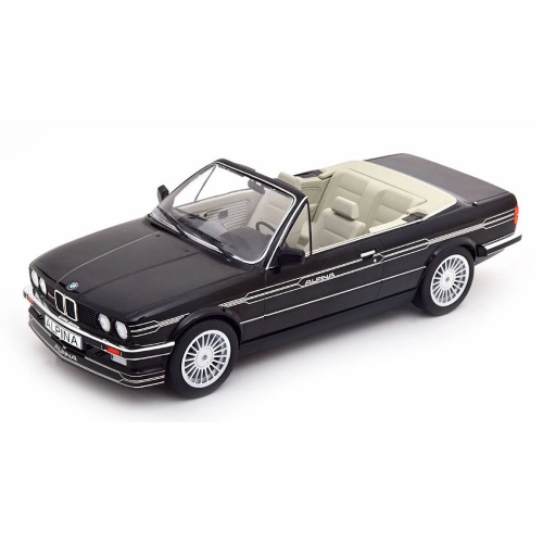 BMW ALPINA C2 2,7 CONVERTIBLE 1983 BLACK DECORATED BASIS BMW E30 1:18 ModelCarGroup Auto Stradali Modellino