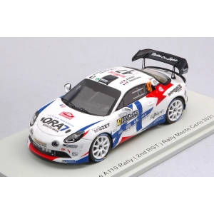 ALPINE A110 N.47 2nd R-GT RALLY MONTE CARLO 2021 R.ASTIER-F.VAUCLARE 1:43 Spark Model Auto Rally Modellino