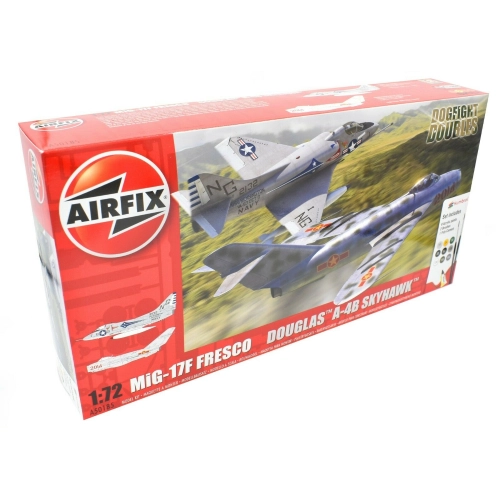 MIG 17F FRESCO DOUGLAS A-4B SKYHAWK DOGFIGHT DOUBLE KIT 1:72 Airfix Kit Aerei Modellino