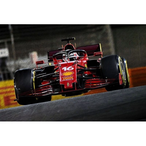 FERRARI SF21 N.16 BAHRAIN GP 2021 CHARLES LECLERC 1:18 Looksmart Formula 1 Modellino