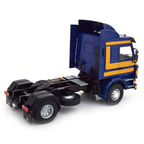 SCANIA 143 TOP LINE 1987 DARK BLUE/YELLOW 1:18 ModelCarGroup Camion Modellino