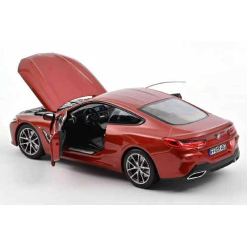 BMW 8rd 850i 2019 COUPE (F92) ORANGE METALLIC 1:18 Norev Auto Stradali Modellino