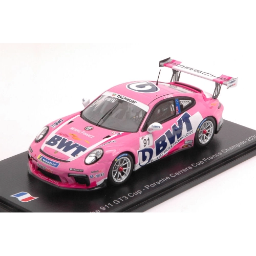 PORSCHE 911 GT3 N.91 CARRERA CUP FRANCE CHAMPION 2020 JAXON EVANS 1:43 Spark Model Auto Competizione Modellino