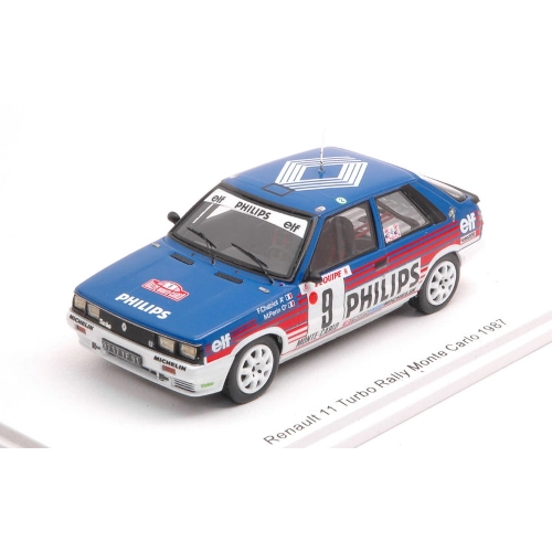 RENAULT 11 TURBO N.8 RALLY MONTE CARLO 1987 CHATRIOT-PERIN 1:43 Spark Model Auto Rally Modellino