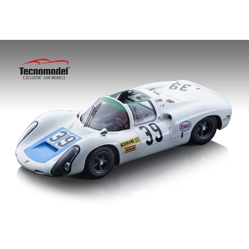 PORSCHE 910 N.39 LE MANS 1969 DE MAUBLANC-POIROT 1:18 Tecnomodel Auto Competizione Modellino