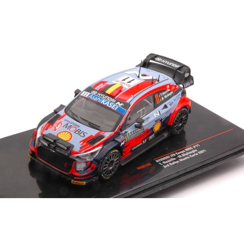 HYUNDAI i20 COUPE WRC N.11 RALLY MONTE CARLO 2021 NEUVILLE-WYDAEGHE 1:43 Ixo Model Auto Rally Modellino