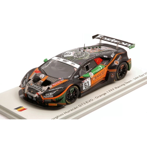LAMBORGHINI HURACAN GT3 N.63 24 H SPA 2020 LIND-MAPELLI-CALDARELLI 1:43 Spark Model Auto Competizione Modellino