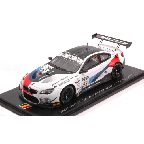 BMW M6 GT3 N.35 24 H SPA 2020 TOMCZYK-PITTARD-YELLOLY 1:43 Spark Model Auto Competizione Modellino