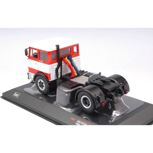 FIAT 619 N1 1980 TRACTOR TRUCK 2-ASSI WHITE/RED 1:43 Ixo Model Camion Modellino